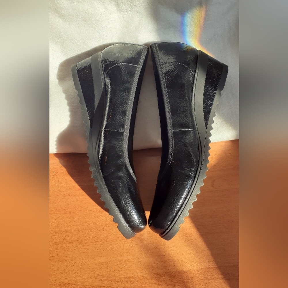 Remonte 40 Patent Wedge Shoes